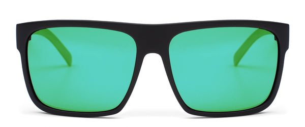 AFTER DARK - Matte Black / L.I.T. Polar Mirror Green