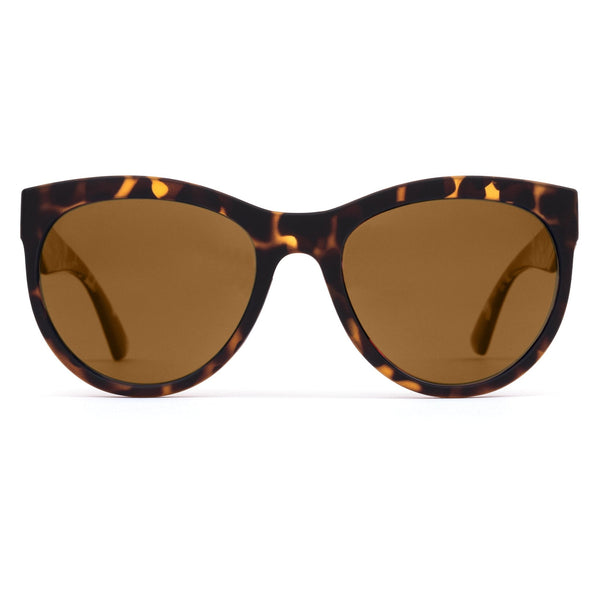 Women's round scratch resistant sunglasses