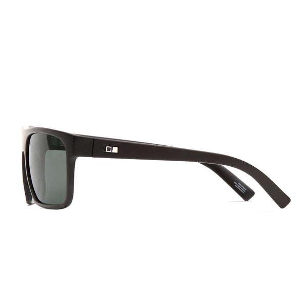 Black OTIS Eyewear sunglasses from the side angle