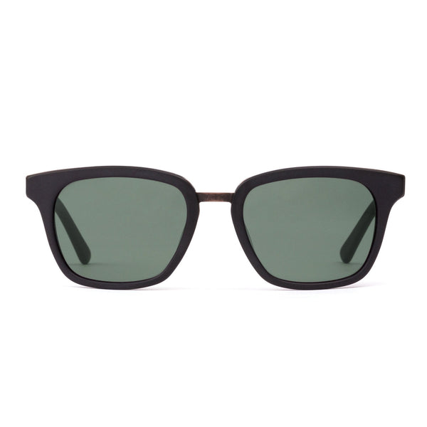 Black OTIS Eyewear sunglasses from the front