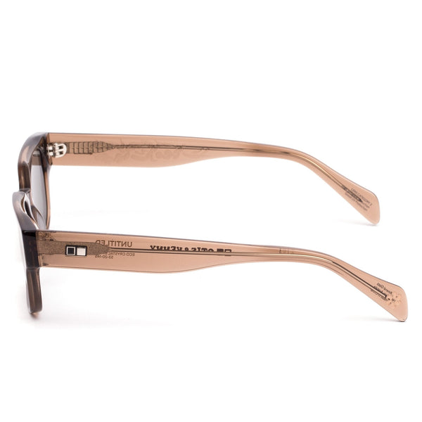 Brown sustainable mineral glass sunglasses